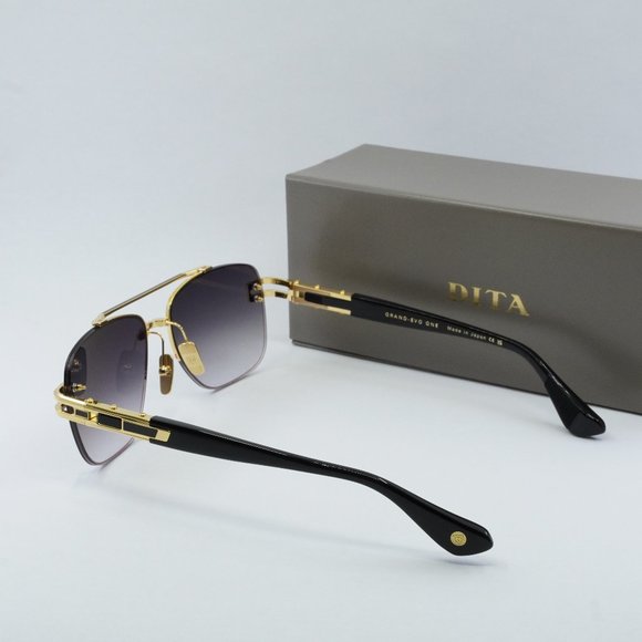 Dita GRAND-EVO ONE DTS-138-A-01 Aviator Sunglasses - Gold/Black/Grey - Picture 10 of 10
